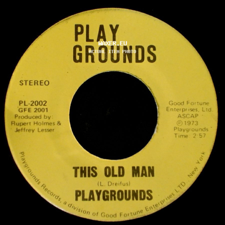 Playgrounds - This Old Man / Always Friends side A