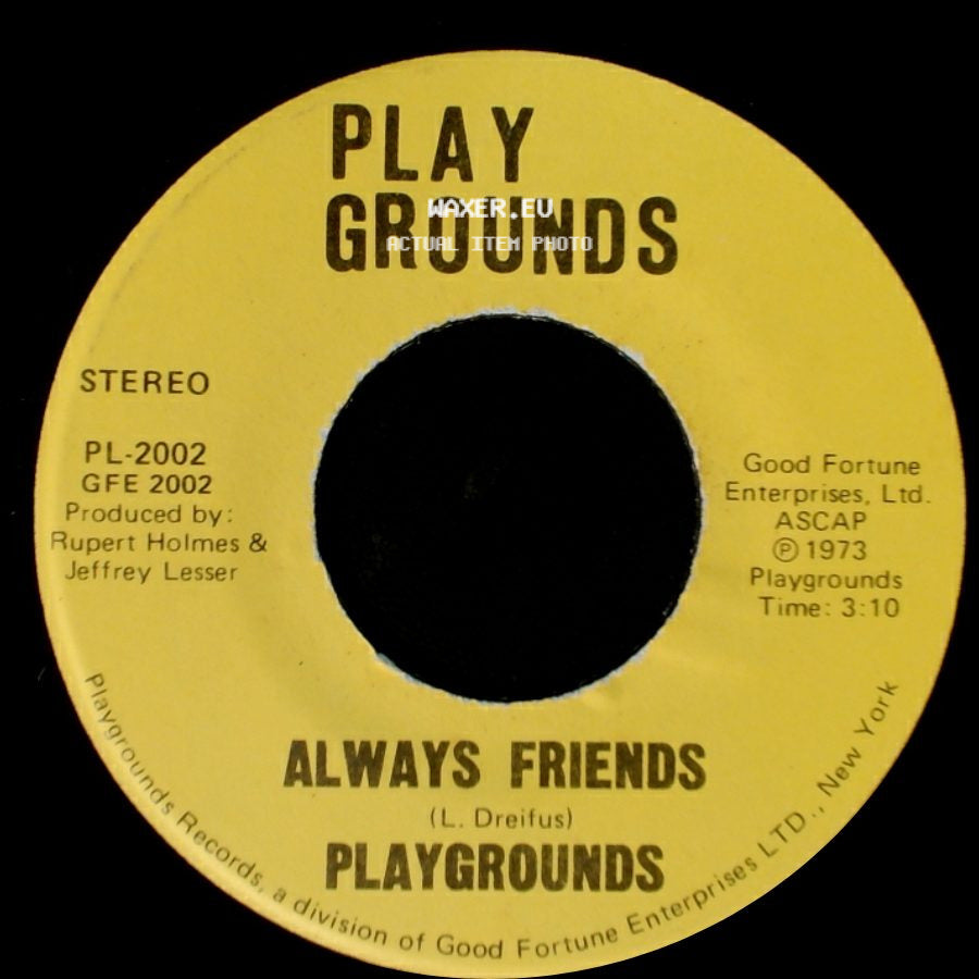 Playgrounds - This Old Man / Always Friends side B