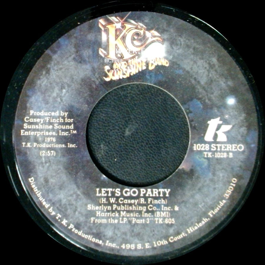 Kc And The Sunshine Band - It's The Same Old Song / Let's Go Party side B