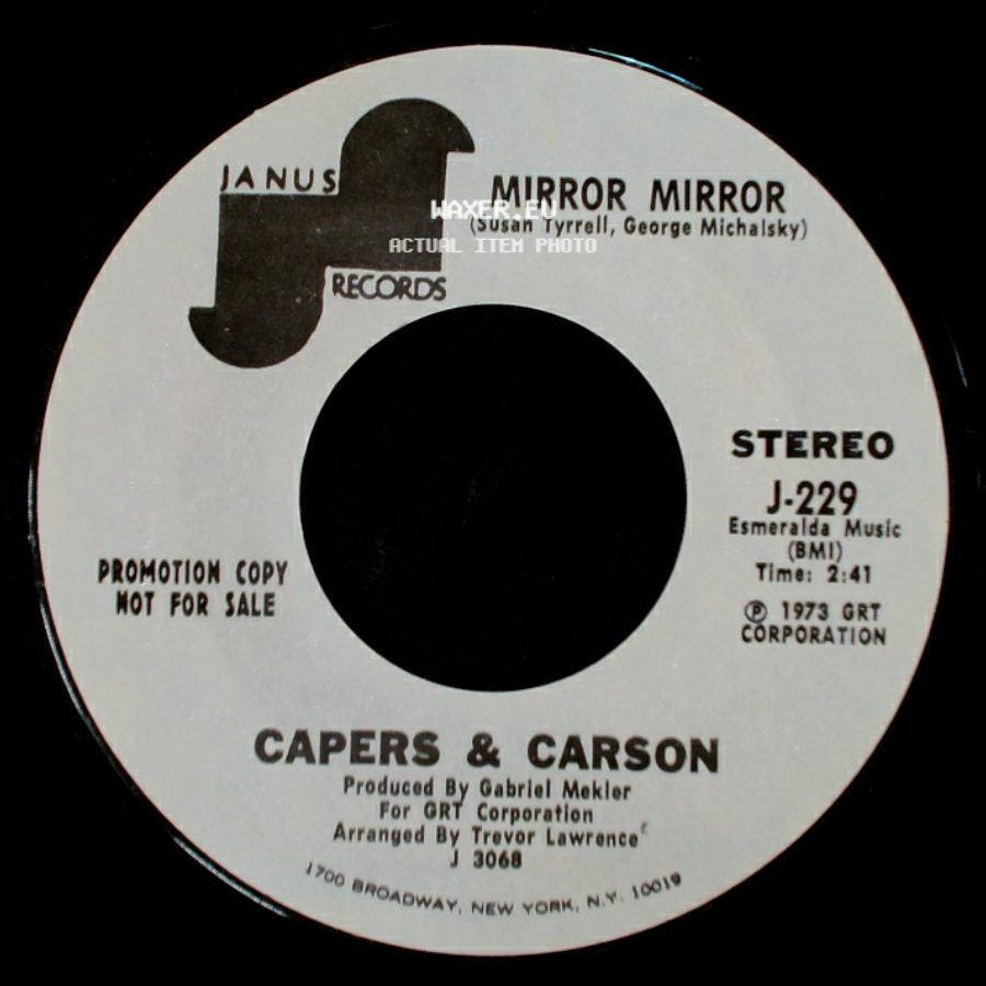 Capers & Carson - Mirror Mirror / Mirror Mirror side B