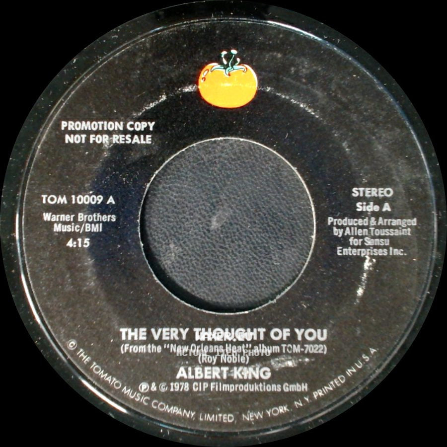 Albert King - The Very Thought Of You / The Very Thought Of You side B