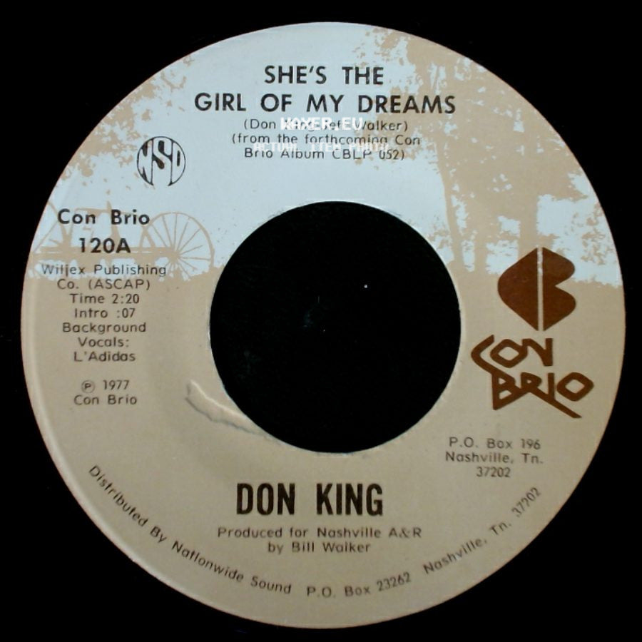 Don King - She's The Girl Of My Dreams / Dancing Across My Memory side A