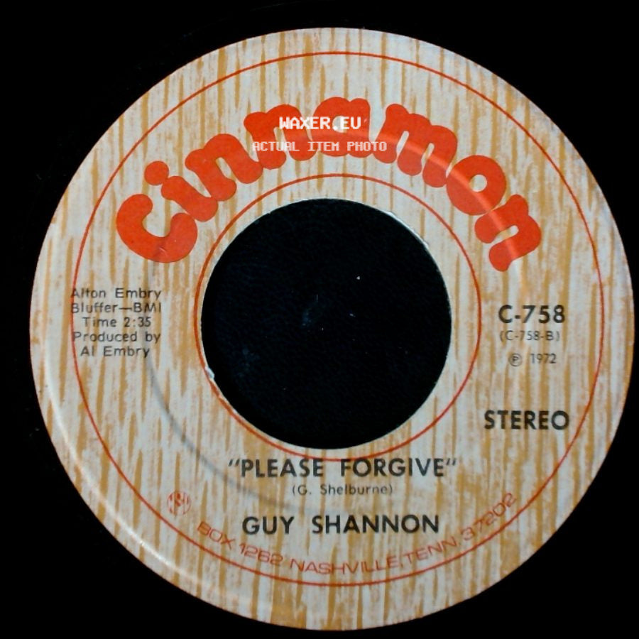 Guy Shannon - Please Forgive / Naughty Girl side A