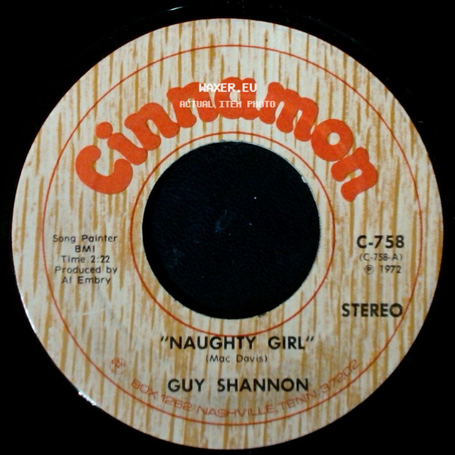 Guy Shannon - Please Forgive / Naughty Girl side B