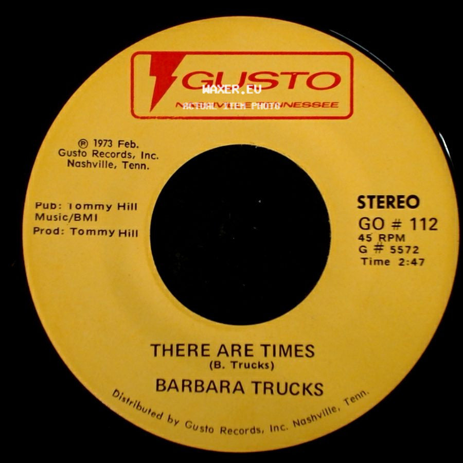 Barbara Trucks - There Are Times / Blue Eyes Crying In The Rain side A