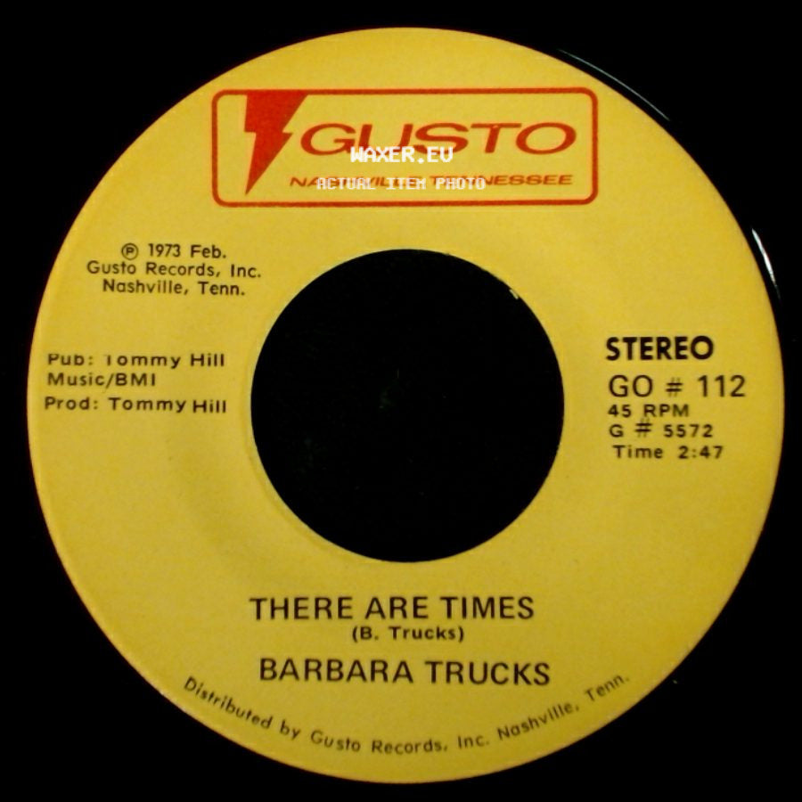 Barbara Trucks - There Are Times / Blue Eyes Crying In The Rain side A