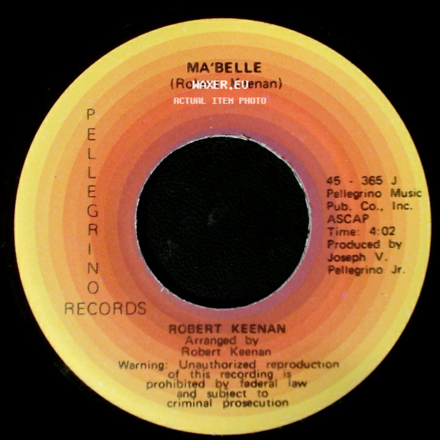 Robert Keenan - Something About A Girl / Ma'belle side B
