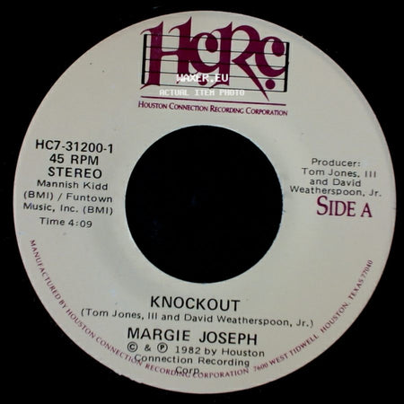 Margie Joseph - Knockout / Knockout (Part Ii) side A