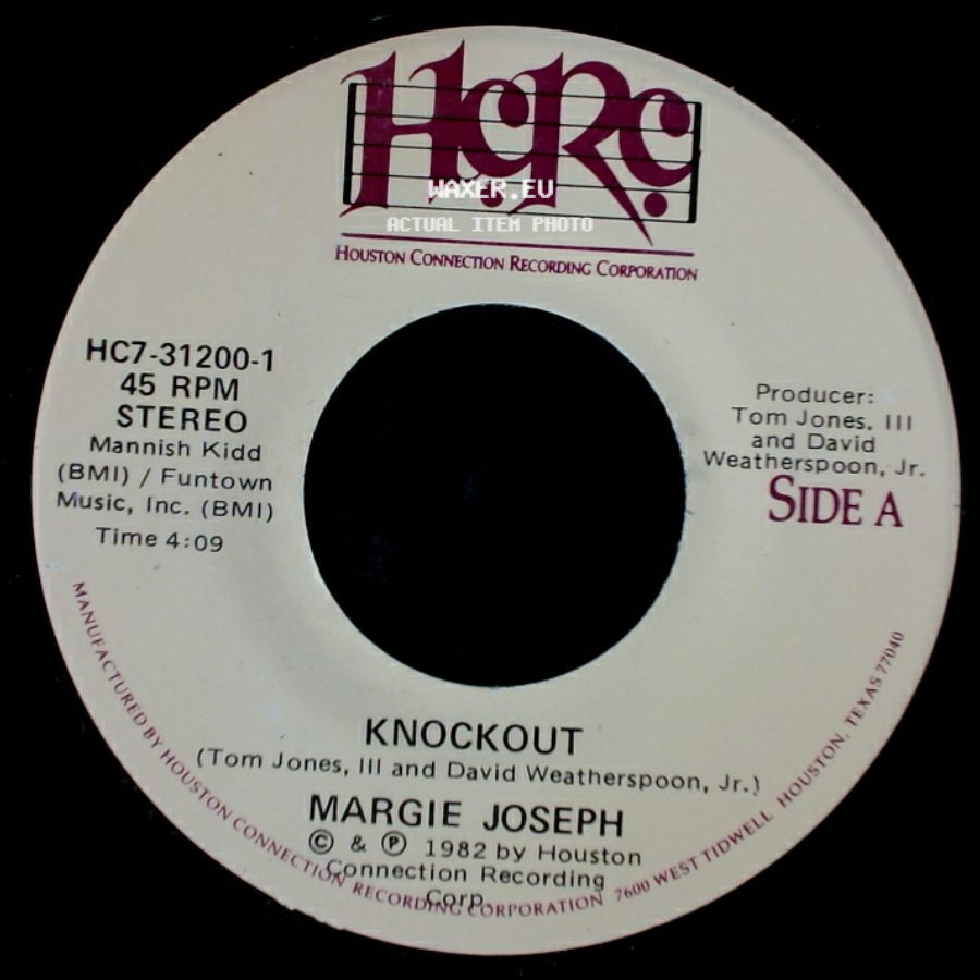 Margie Joseph - Knockout / Knockout (Part Ii) side A