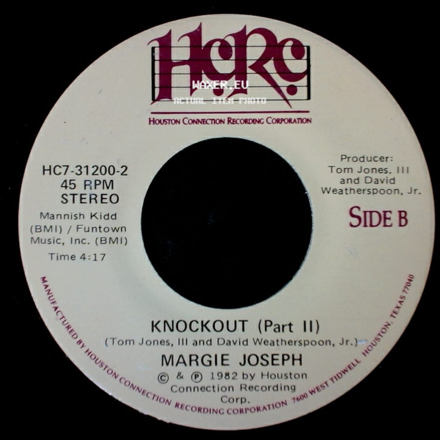 Margie Joseph - Knockout / Knockout (Part Ii) side B