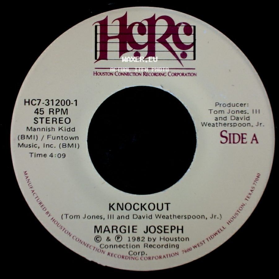 Margie Joseph - Knockout / Knockout (Part Ii) side A