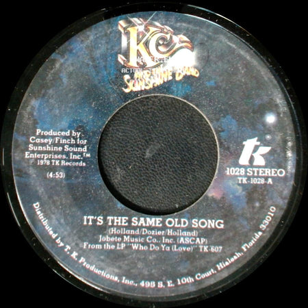 Kc & The Sunshine Band / K C And The Sunshine Band - Let's Go Party / It's The Same Old Song side B