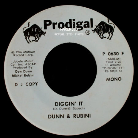 Dunn & Rubini - Diggin' It / Diggin' It side B