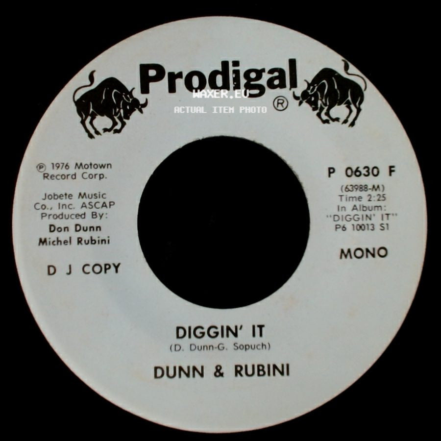 Dunn & Rubini - Diggin' It / Diggin' It side B