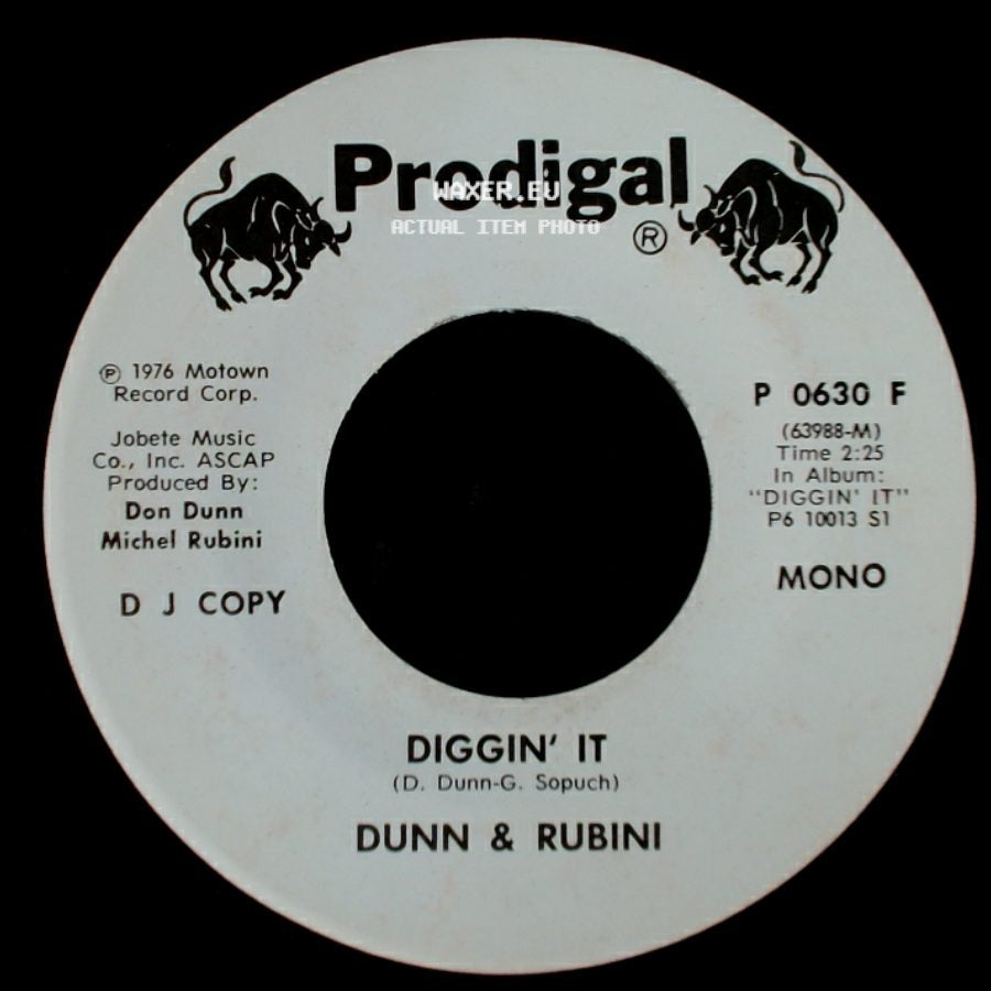 Dunn & Rubini - Diggin' It / Diggin' It side A