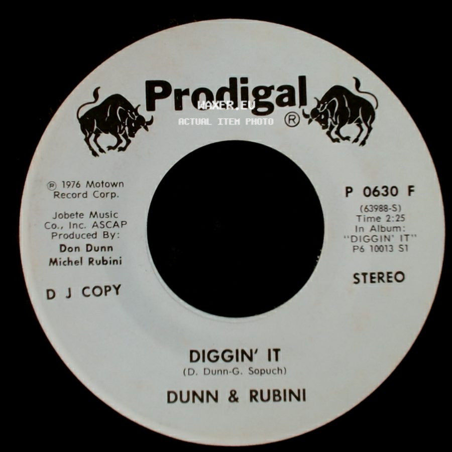 Dunn & Rubini - Diggin' It / Diggin' It side B