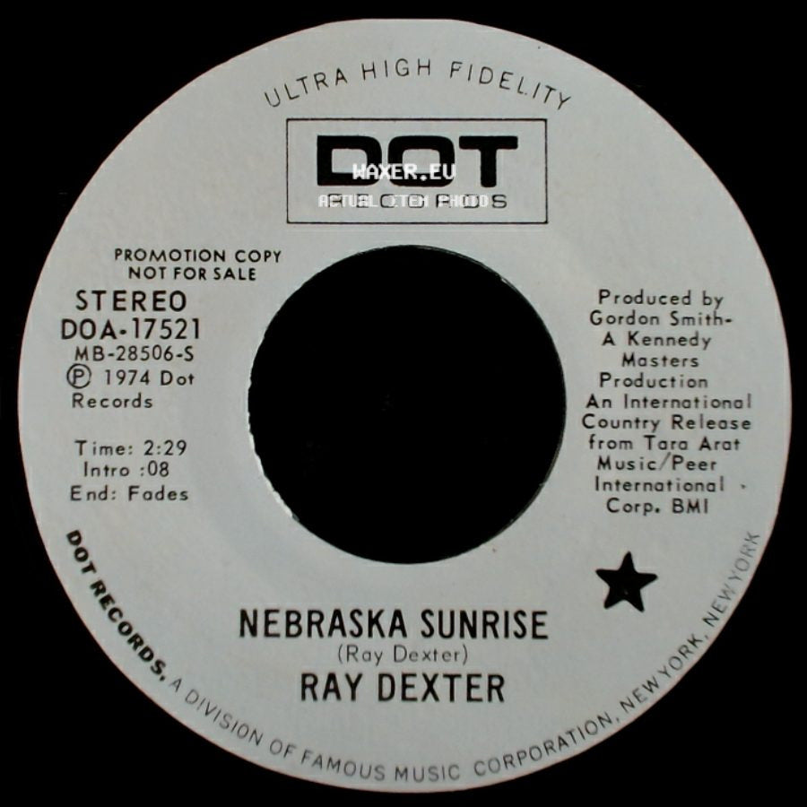 Ray Dexter - Nebraska Sunrise / Nebraska Sunrise side B