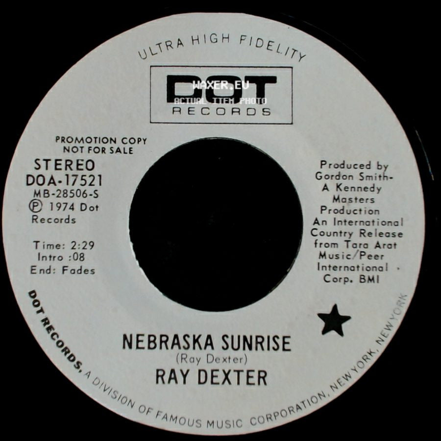 Ray Dexter - Nebraska Sunrise / Nebraska Sunrise side B