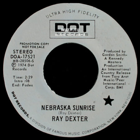 Ray Dexter - Nebraska Sunrise / Nebraska Sunrise side A
