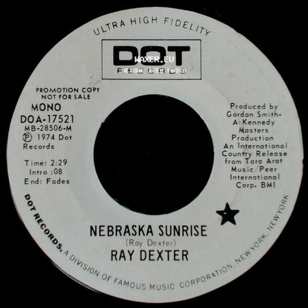 Ray Dexter - Nebraska Sunrise / Nebraska Sunrise side B