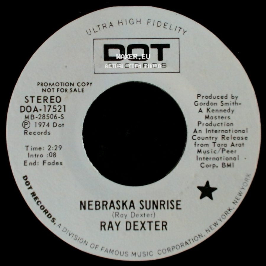 Ray Dexter - Nebraska Sunrise / Nebraska Sunrise side A