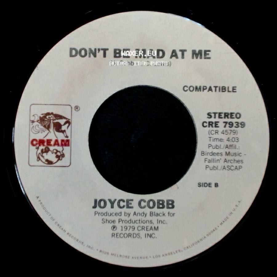 Joyce Cobb - Dig The Gold / Don't Be Mad At Me side B