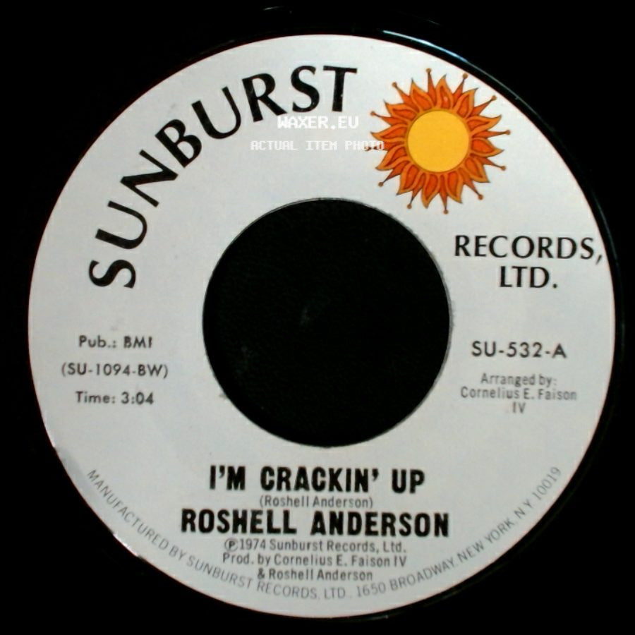 Roshell Anderson - Moonlight Trip / I'm Crackin' Up side B