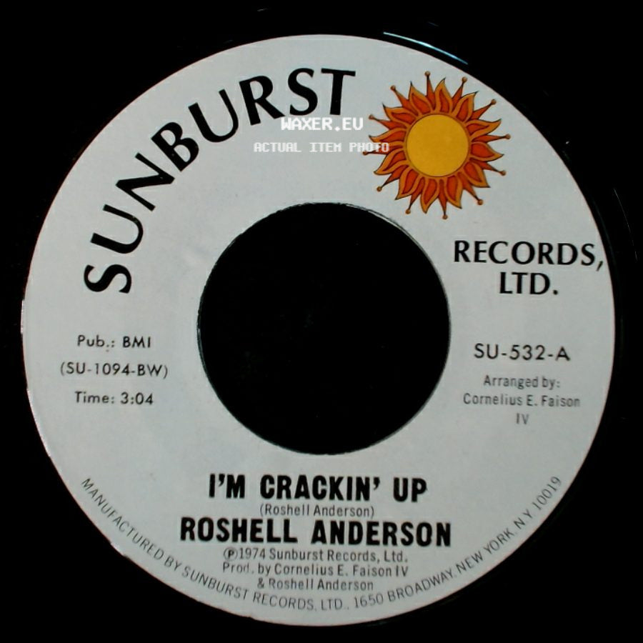 Roshell Anderson - Moonlight Trip / I'm Crackin' Up side B