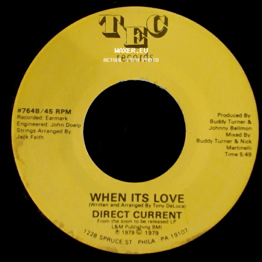 Direct Current - When Its Love / When Its Love side A