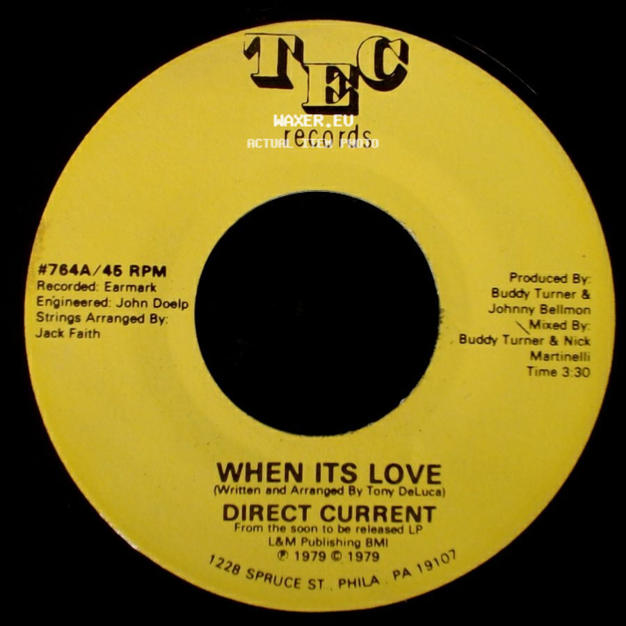 Direct Current - When Its Love / When Its Love side B