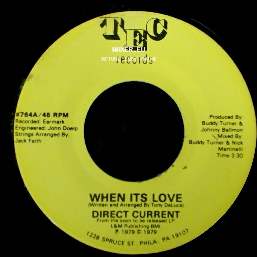 Direct Current - When Its Love / When Its Love side B