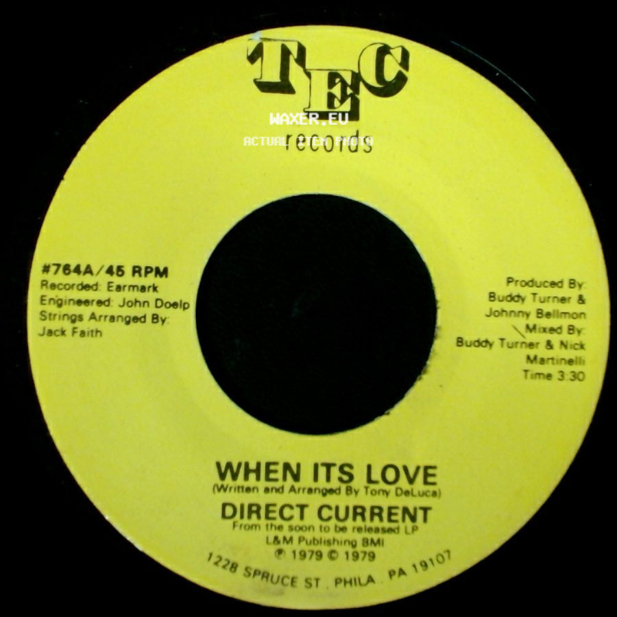 Direct Current - When Its Love / When Its Love side A