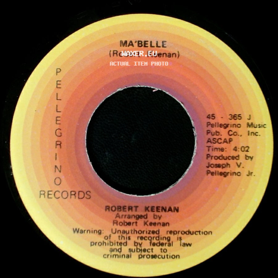 Robert Keenan - Something About A Girl / Ma'belle side B
