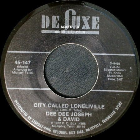 Dee Dee Joseph & David - City Called Loneliville / Devil Made Me Do It side A