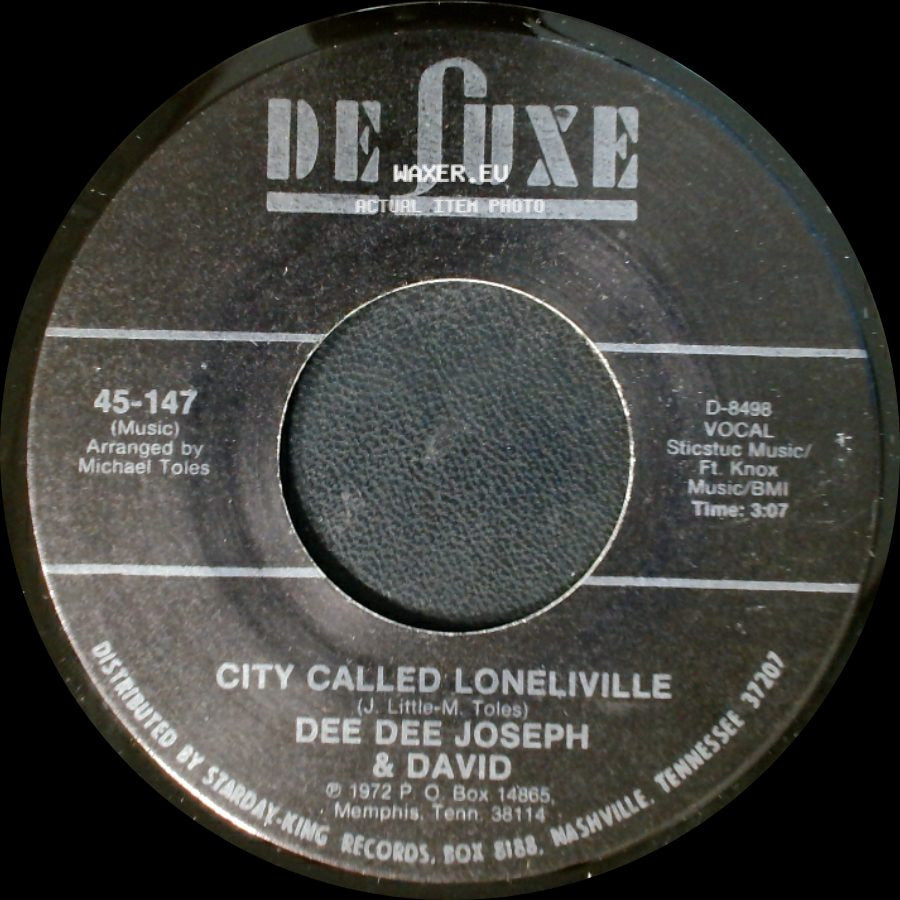 Dee Dee Joseph & David - City Called Loneliville / Devil Made Me Do It side A