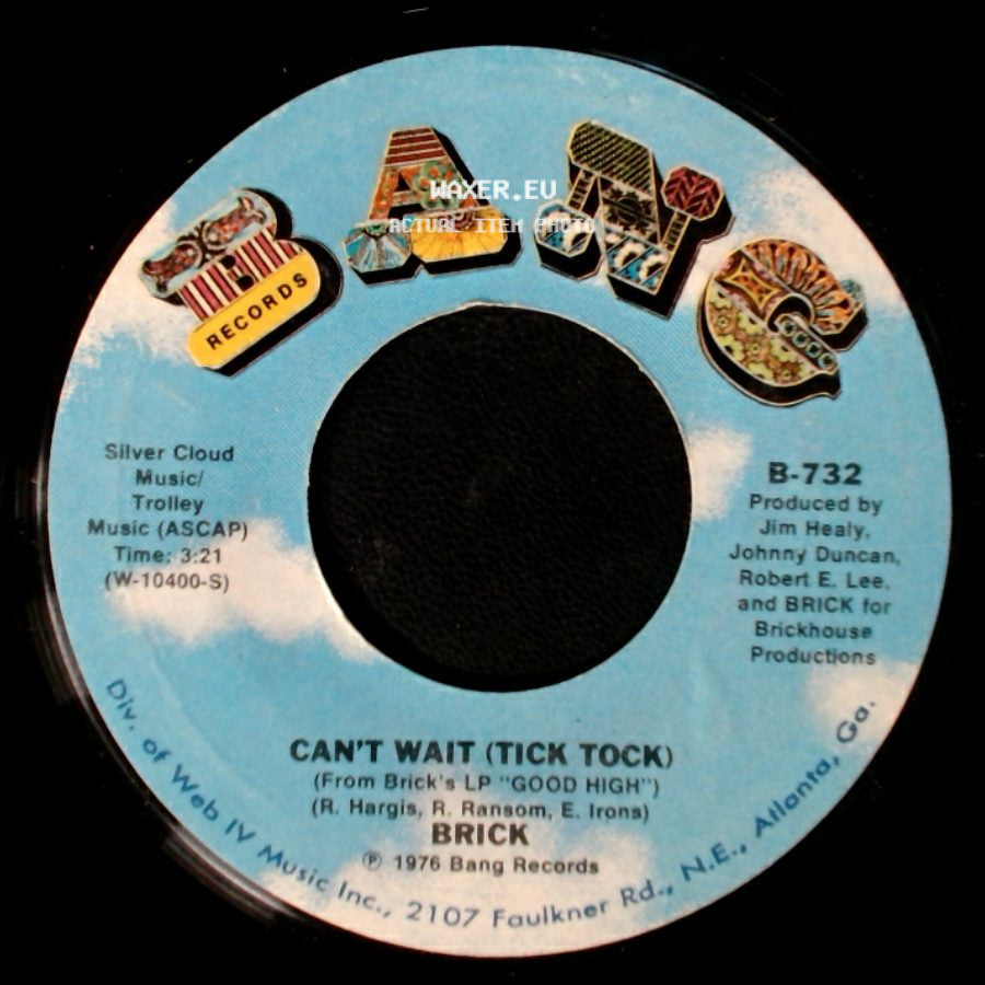 Brick - Can't Wait (Tick Tock) / That's What It's All About side A