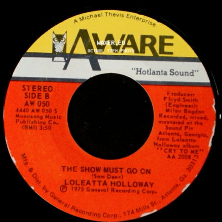 Loleatta Holloway - I Know Where You're Coming From / The Show Must Go On side B