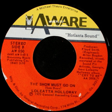 Loleatta Holloway - Know Where You’re Coming From / The Show Must Go On side B