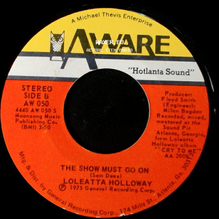 Loleatta Holloway - Know Where You're Coming From / The Show Must Go On side B