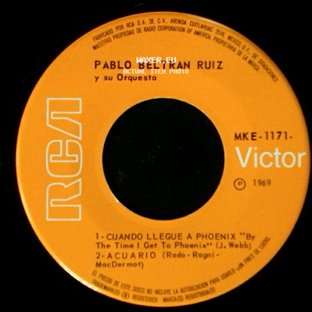 Pablo Beltran Ruiz Y Su Orquesta - Unknown Title A / Unknown Title B side A