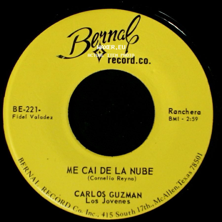 Carlos Guzman - Me Cai De La Nube / Me Caiste Del Cielo side A