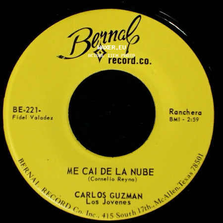 Carlos Guzman - Me Cai De La Nube / Me Caiste Del Cielo side A