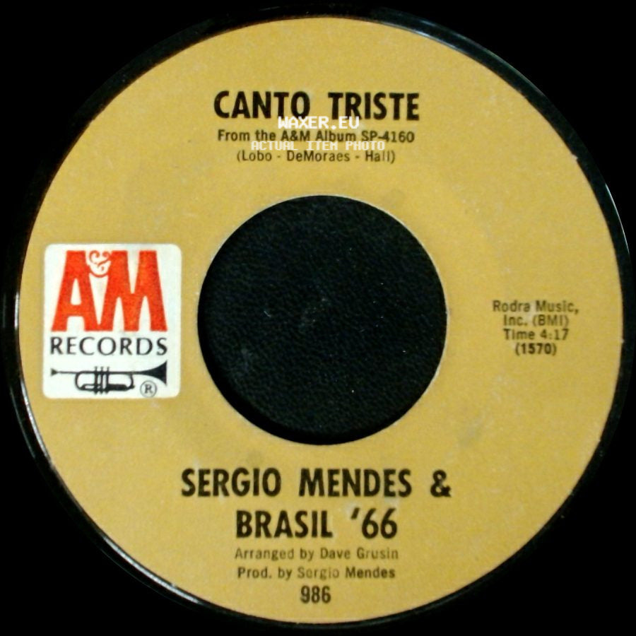 Sergio Mendes & Brasil '66 - Scarborough Fair / Canto Triste side B