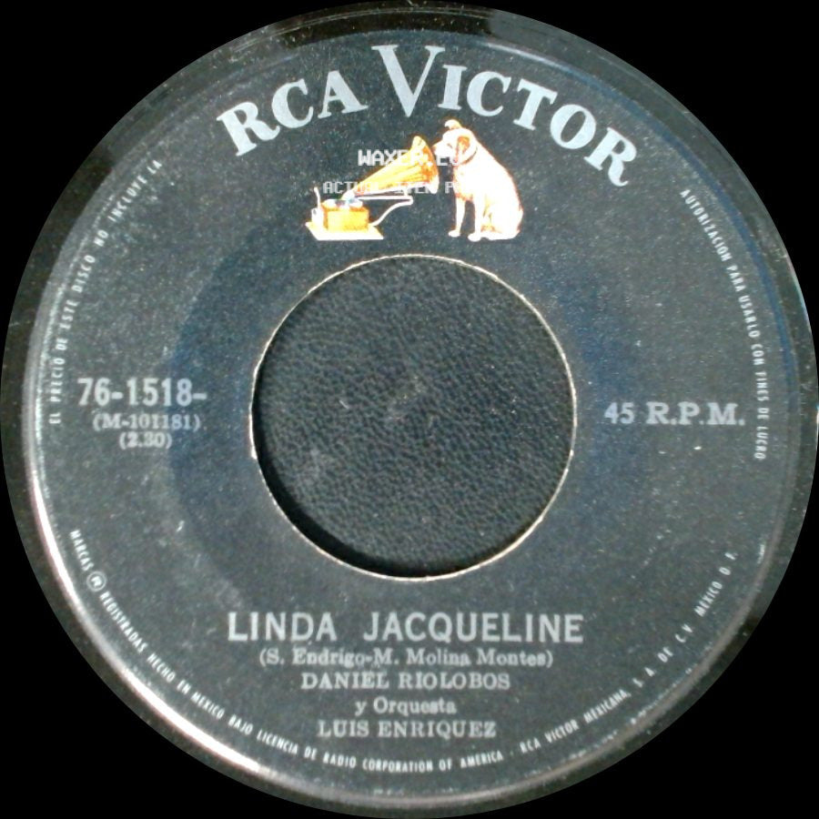 Daniel Riolobos Y Orquesta Luis Enriquez / Daniel Riolobos - Frio De Nieve / Linda Jacqueline side B