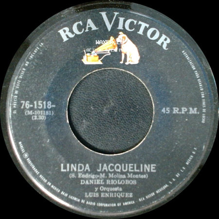 Daniel Riolobos Y Orquesta Luis Enriquez / Daniel Riolobos - Frio De Nieve / Linda Jacqueline side B