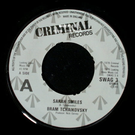 Bram Tchaikovsky - Sarah Smiles / Turn On The Light side A
