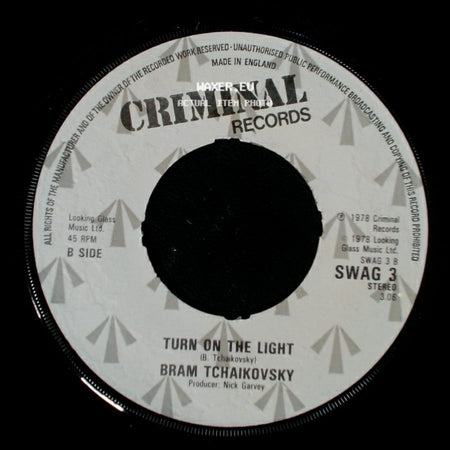 Bram Tchaikovsky - Sarah Smiles / Turn On The Light side B