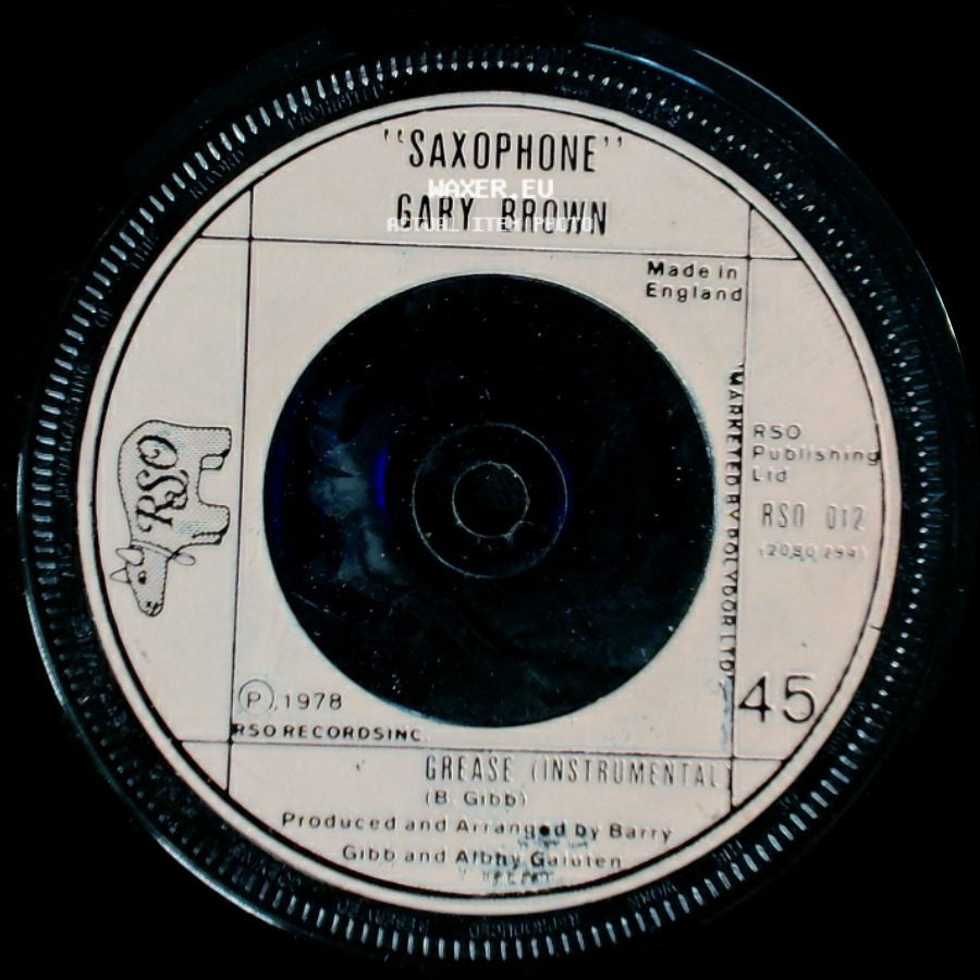 Gary Brown / Frankie Valli - Saxophone / Grease side A