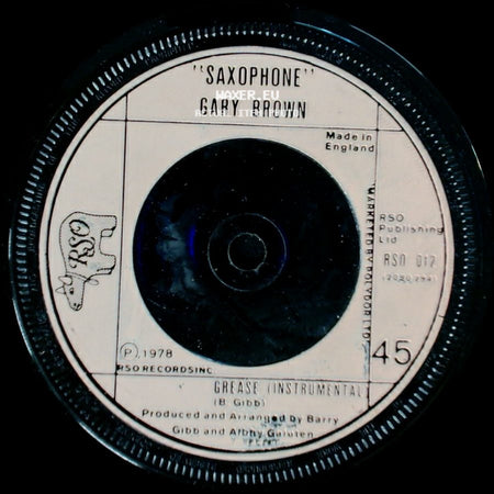 Gary Brown / Frankie Valli - Saxophone / Grease side A