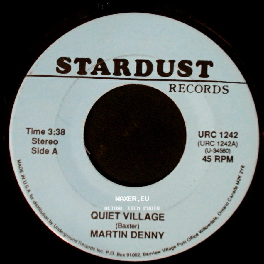 Martin Denny / Cozy Cole - Quiet Village / Topsy Part 2 side A